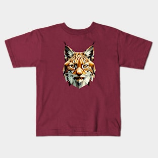 Abstract Geometric Lynx - Color Design Kids T-Shirt